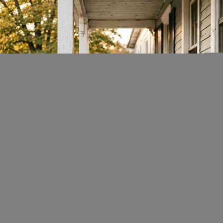 A vertical shot of a wooden house