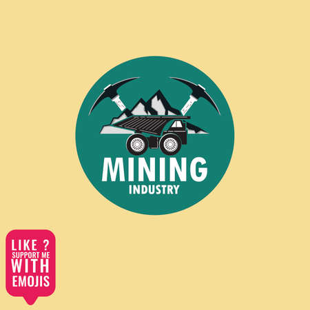 mining industry logo suitable for any purposeのイラスト素材