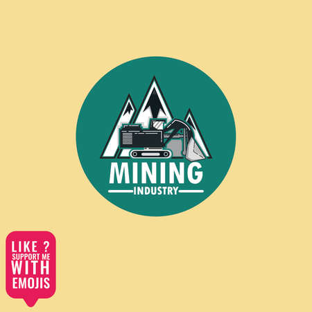 mining industry logo suitable for any purposeのイラスト素材