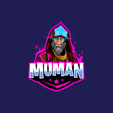 witch sport or esport logo suitable for any purposeのイラスト素材