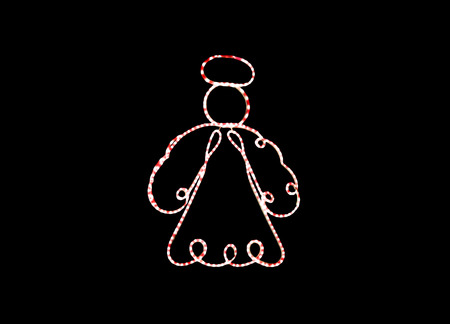 Cartoon snowman angel in festival holiday,isolated on backgroundの写真素材