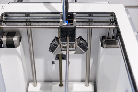 Close-up Head electronic printer three dimensional machine