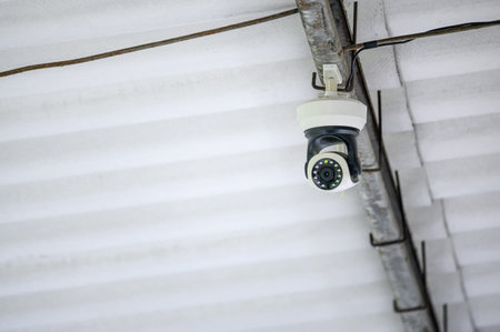 Surveillance camera (CCTV) modern setting on ceiling