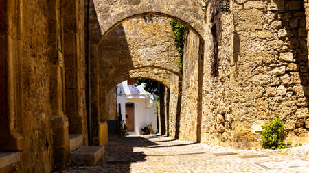 Rhodes, Greece - May 07, 2022 - The historical old town of Rhodes, Greeceのeditorial素材
