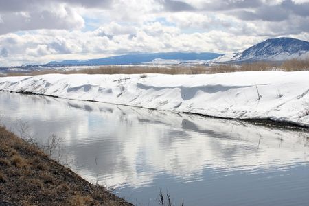 Cloud Reflectionの写真素材