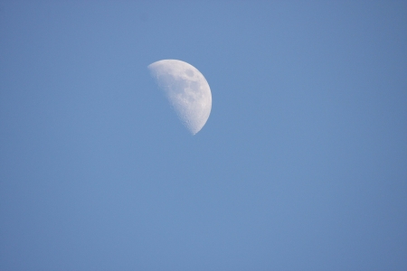 Mid-Day Moonの写真素材