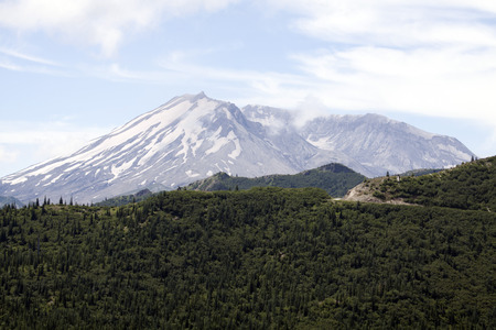Mount Saint Helens Crater.  Photo taken in Mount Saint Helens National Volcanic Monument, Washington.の写真素材