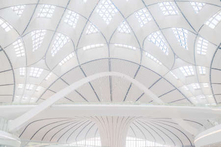 Beijing Daxing Airport Building Structureのeditorial素材