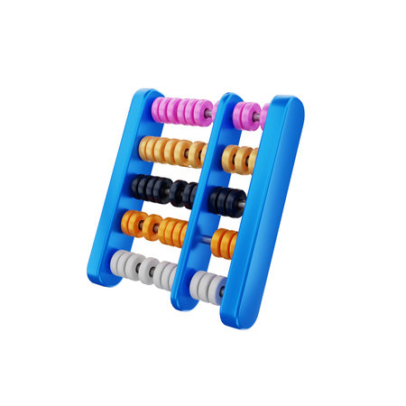 3d render icon abacus