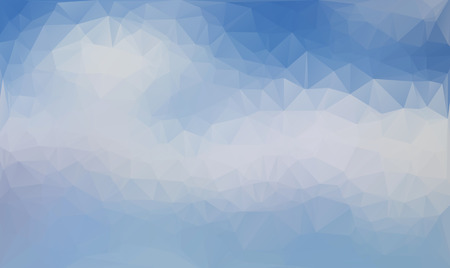 Blue and white abstract polygon triangle backgroundのイラスト素材