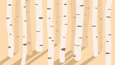 Tree trunk and brown bark in autumn lightのイラスト素材