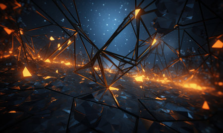 abstract technology digital hi tech concept. created using generative AI tools.の素材