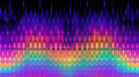 Colorful abstract background with lines and waves. created using generative AI toolsの素材