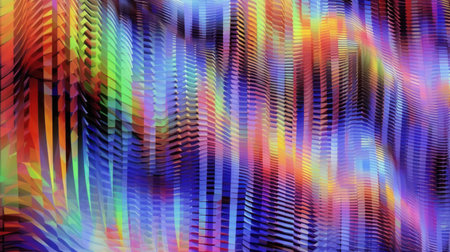 abstract multicolored wavy background with some smooth lines in it. created using generative AI toolsの素材