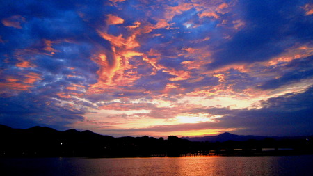 Morning landscapeの写真素材