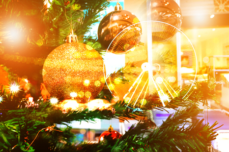 Happy new year and Christmas for your background texture conceptの写真素材