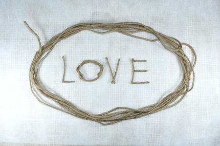 Love on white background for your texture or design and Love in Valentine's day conceptの写真素材