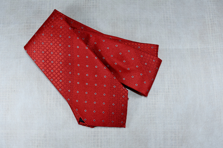 Red necktie on the occasion of Chinese New Year,Red necktie on Valentines Day,Fashion Red necktieの写真素材