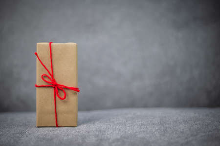 gift box, new year gift box, Christmas gift box ,copy space. Christmas, hew year, birthday concept.の写真素材