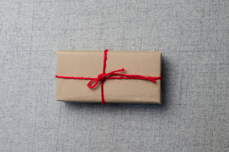 gift box, new year gift box, Christmas gift box ,copy space. Christmas, hew year, birthday concept.の写真素材