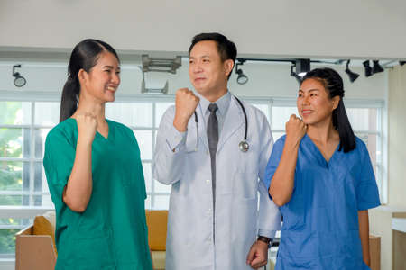Teamwork Doctor in hospital  Professional for healthy care , Team Surgeon take careの写真素材