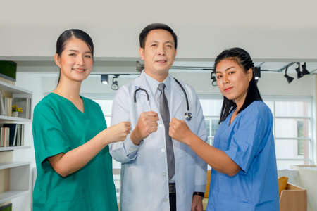 Teamwork Doctor in hospital  Professional for healthy care , Team Surgeon take careの写真素材