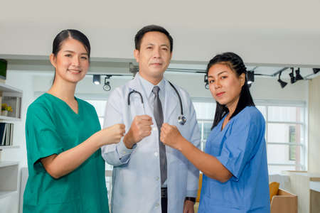 Teamwork Doctor in hospital  Professional for healthy care , Team Surgeon take careの写真素材
