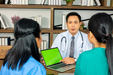 Teamwork Doctor in hospital  Professional for healthy care , Team Surgeon take care by computer technologyの写真素材