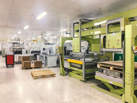Machine equipment in production process factory industrialのeditorial素材