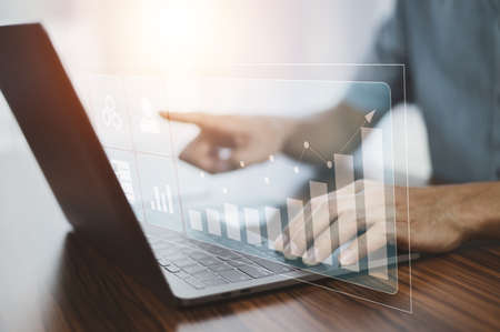 Businessman Trading Stock Market Exchange Onlineの写真素材