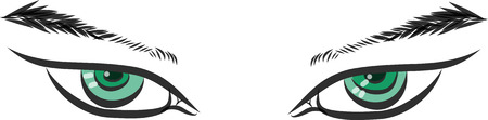 Green eyeのイラスト素材