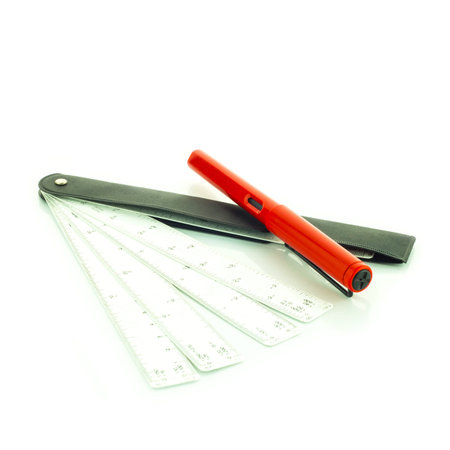 Architect tools Isolated on white background.
