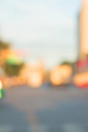 blur city street backgroundの写真素材