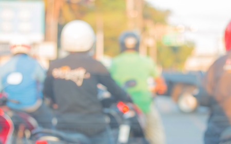 blur city street backgroundの写真素材