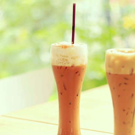 Ice coffee caramel
