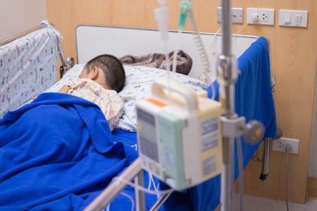 Children in hospitalの写真素材