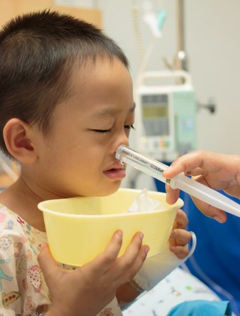 Nasal irrigationの写真素材