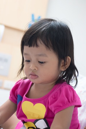Adorable asian kidの写真素材