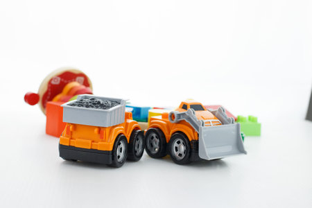 toys collection isolated on white backgroundの写真素材