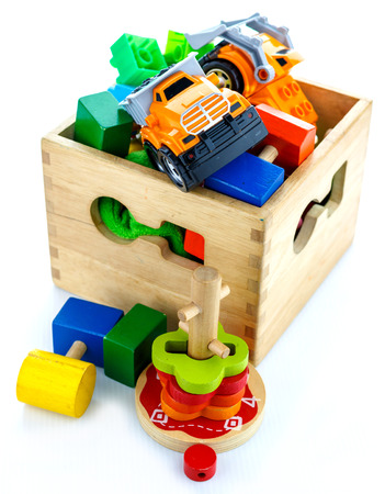 toys collection isolated on white backgroundの写真素材