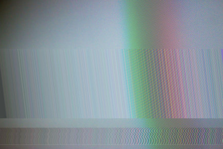 Glitch style, Abstract LED screen glitch pattern background.