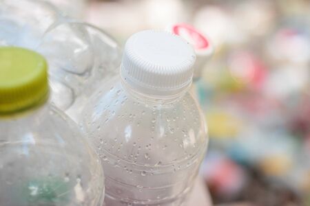 plastic bottle garbage for recycling concept reuseの写真素材