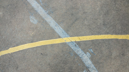 Grunge outdoor polished concrete texture with colored lines, Cement and concrete texture for pattern and background, stucco grunge, cement or concrete floor.の写真素材