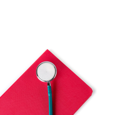 Doctor's tools on white background, Medical, health care conceptの写真素材