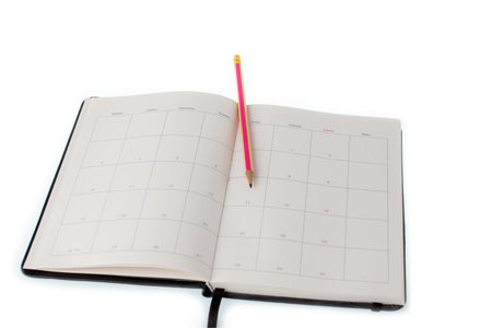 Diary yearly planner 2020, Beginning a new life conceptの写真素材