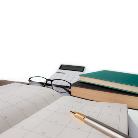 Diary yearly planner 2020, Beginning a new life concept