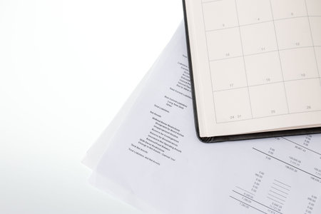 Diary yearly planner 2020, Beginning a new life concept