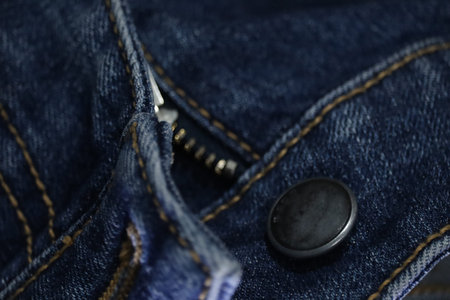 Dark blue jeans close up, Close up shot of denim jeans