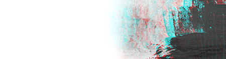 Abstract photocopy texture background, Color double exposure, Glitch effect. Banner background