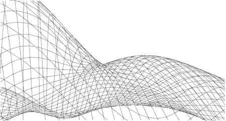 Abstract network grid background, network, connections, computer and technology ideaの写真素材